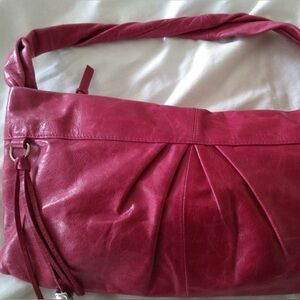 HOBO Elegant Raspberry Pink Leather Women's Bag. Super soft and lightweight!